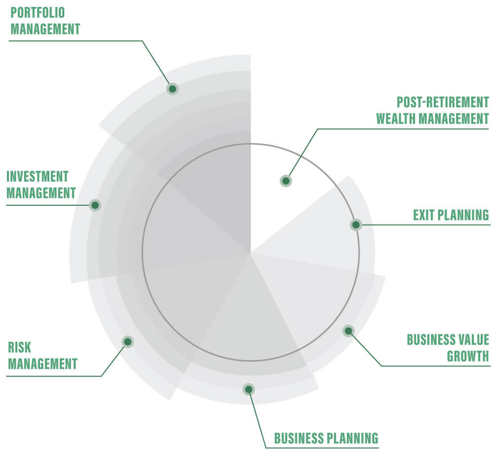 business wealth management chart