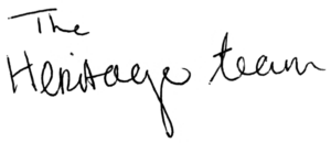 The Heritage Investors Team staff signature